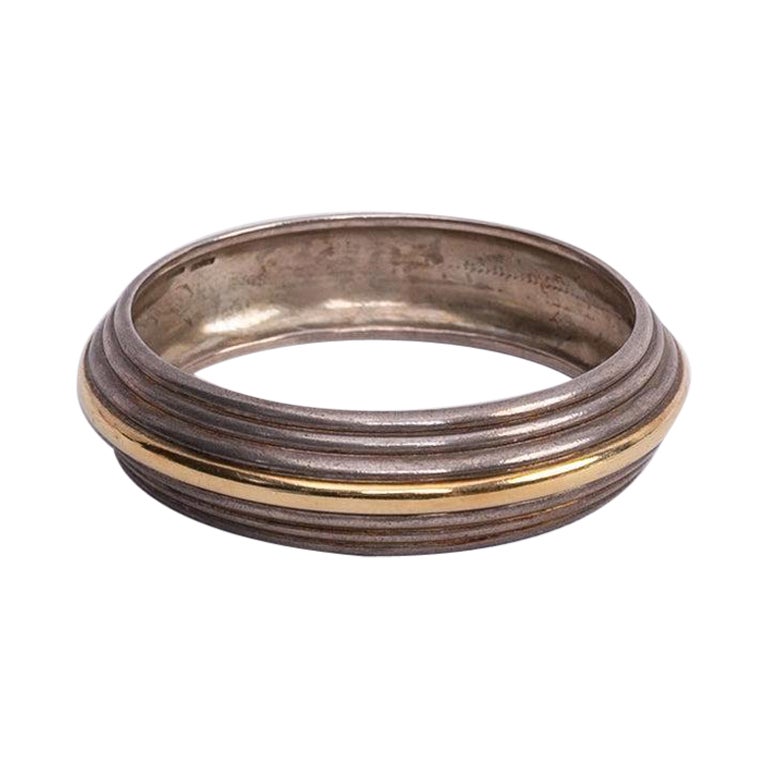 Bracciale Hermès in oro e argento in vendita