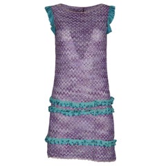 Missoni Mare Crochet Knit Mini Dress It 40 Uk 8