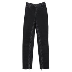 Chanel 2019 Mid Rise Straight Leg Jeans Fr 34 Uk 6