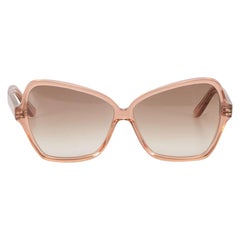 Céline Women's Pink Oversized Cat Eye Frame Sunglasses