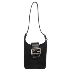 Fendi Mon Tresor Bucket Bag Pequin Raffia Mini at 1stDibs