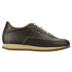 Hermès Quicker Leather Sneakers Eu 41 Uk 8 Us 11