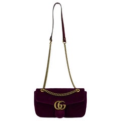 GG Marmont Flap velvet bag Gucci, buy pre-owned at 999 EUR