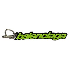 Balenciaga Logo Detailed Rubber Keychain