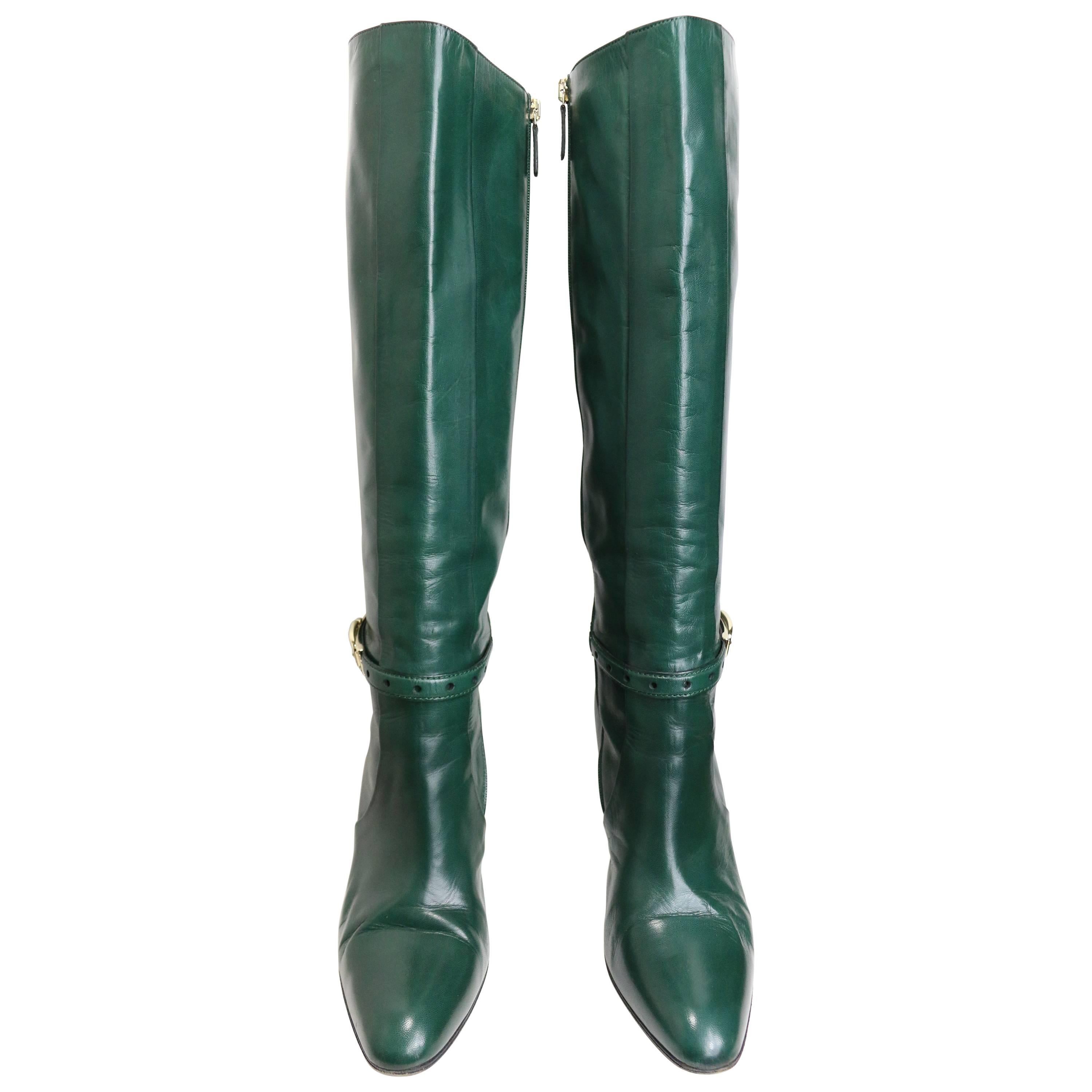 gucci boots green