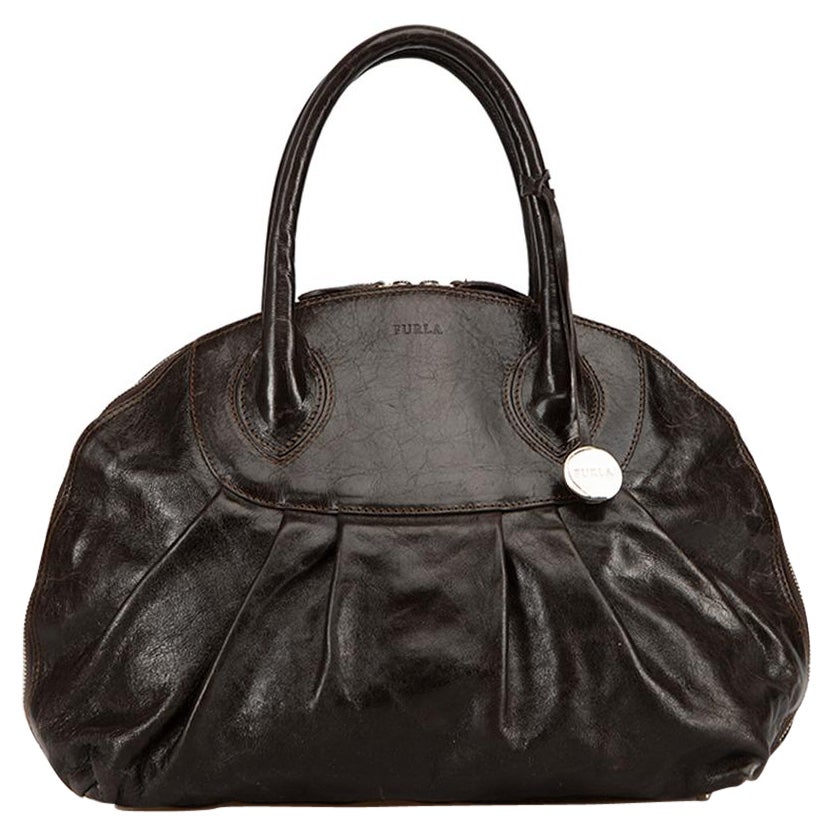 Furla Women's Brown Leather Bowler Handbag