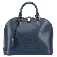 Damenhandtasche aus blauem Epi Leder Alma PM von Louis Vuitton