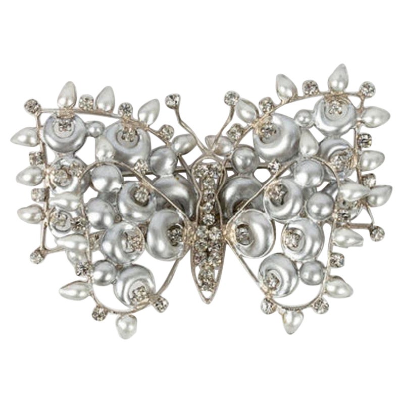 Dior Haute Couture "Butterfly" Brooch, 1970s For Sale