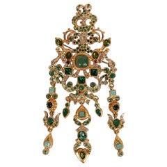 Christian Lacroix Golden Metal Brooch