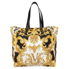 Versace Women's Barocco Printed Studded Large Tote Bag
