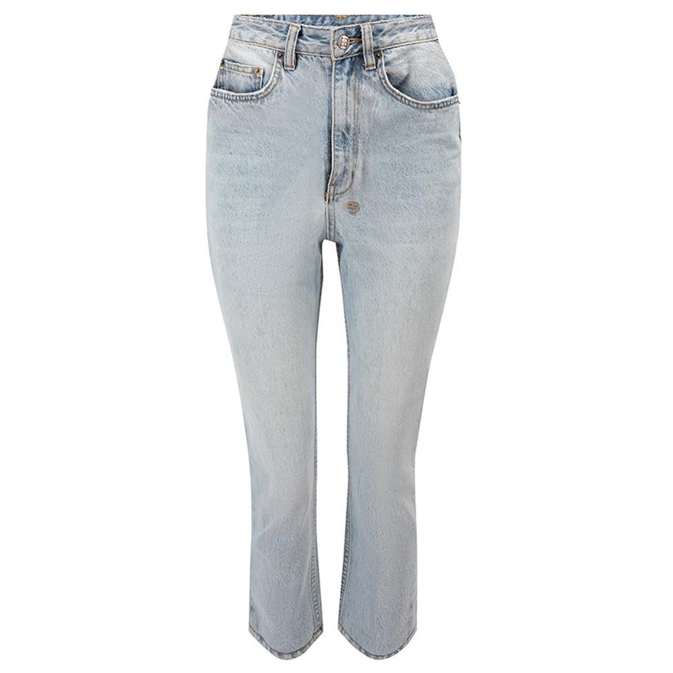 Ksubi Hellblaue Denim-Jeans mit geradem Waschbesatz Größe XXS im Angebot