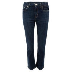 Maje, jeans blu in denim a gamba dritta con lunghezza alla caviglia, taglia XS