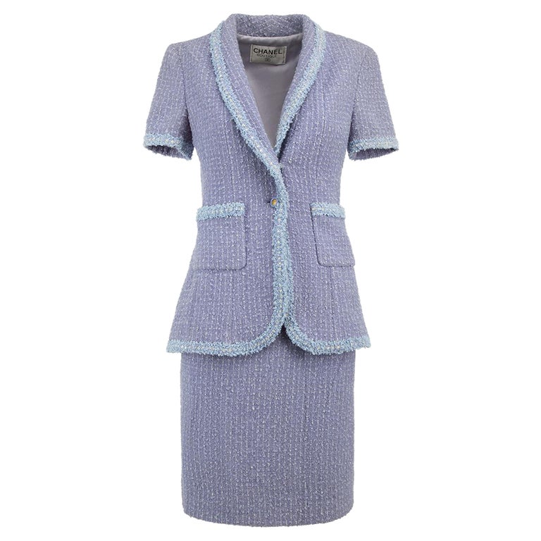 Chanel Pre-owned 1980s Tweed Skirt Suit - Pink