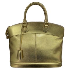 Louis Vuitton Lockit GM Oro 2007 Portata  A  Mano 