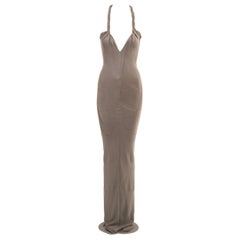 Giorgio Armani steingraues Bandage-Abendkleid, Frühjahr/Sommer 2006