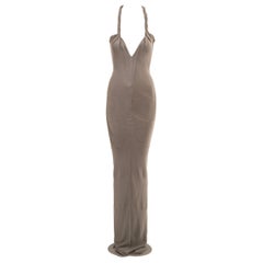 Giorgio Armani stone-grey bandage evening dress, ss 2006