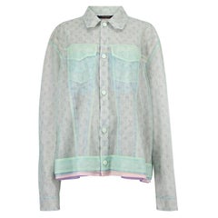 Louis Vuitton Multicolour Tulle Denim Style Jacket Size XL