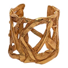 Christian Lacroix Golden Cuff Bracelet