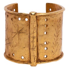 Christian Lacroix Golden Cuff Bracelet