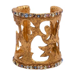 Christian Lacroix Gilted Metal Cuff Bracelet