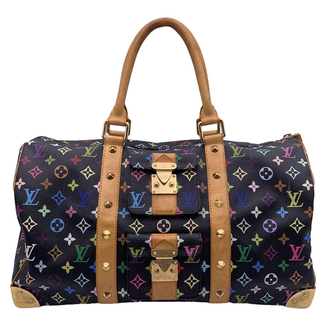 Louis Vuitton Keepall 45 Takashi Murakami Multicolor Travel Bag M92640