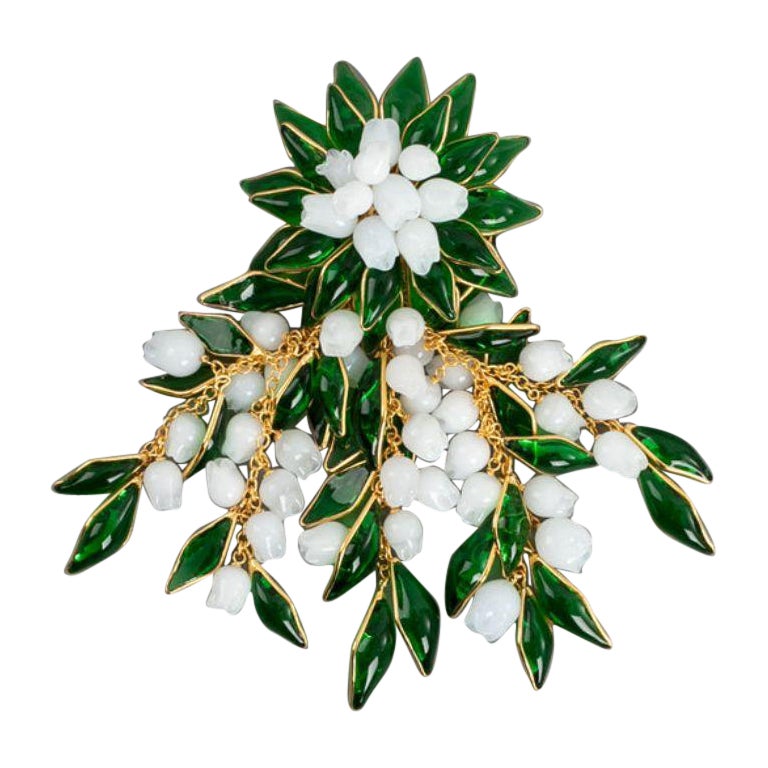Augustine Lily of the Valley Brooch/Pendant For Sale