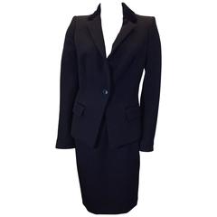 Balenciaga Black Two-Piece Skirt/Jacket Suit Set