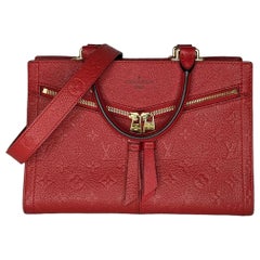 Louis Vuitton Red Monogram Empreinte Sully PM