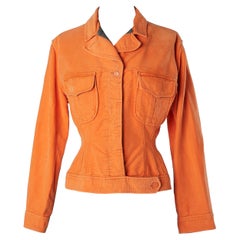 Veste en coton orange Junior Gaultier 