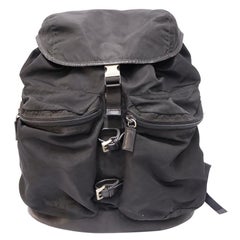 Prada Black Nylon Rucksack Backpack