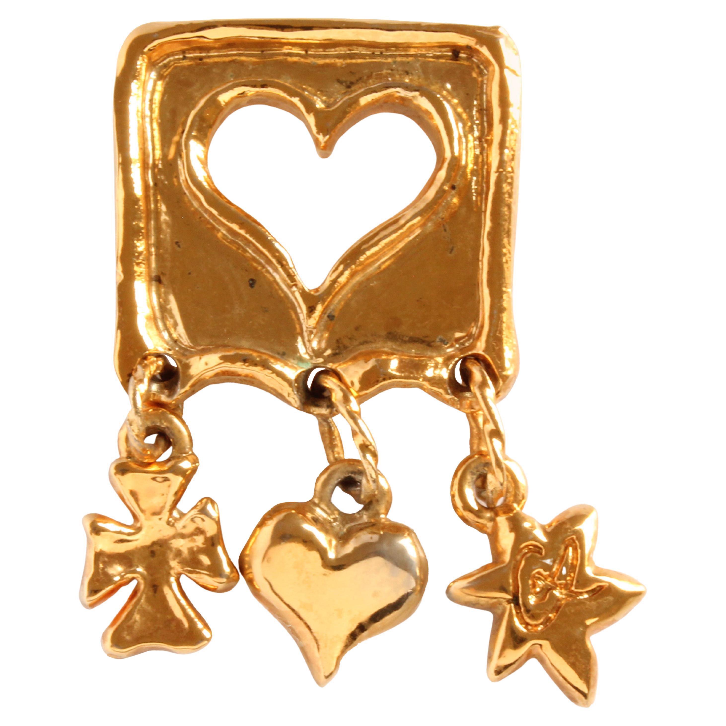 Stylysh Charms Cross Rhinestone Dangle – 9mm Italian Link Charm For Bracelets & Necklaces
