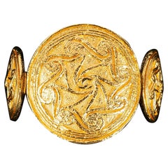 Chanel Gold Plated Metal Bracelet