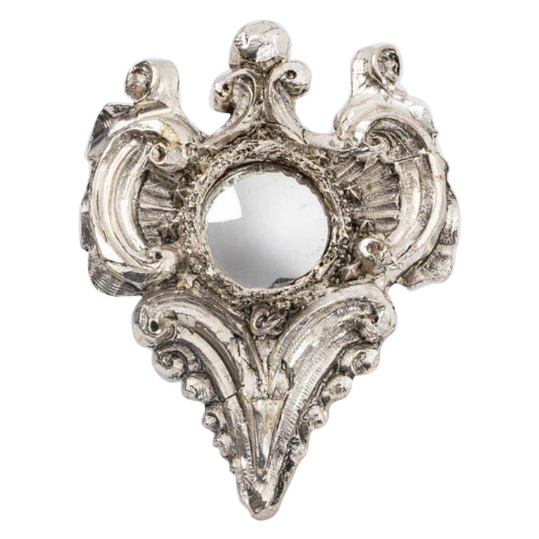 Christian Lacroix Silver Plated Brooch For Sale
