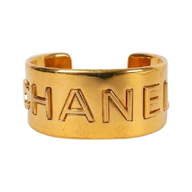 Chanel Cuff in Gold, Fall 1997 For Sale