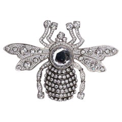Valentino Silver Plated Bee Brooch