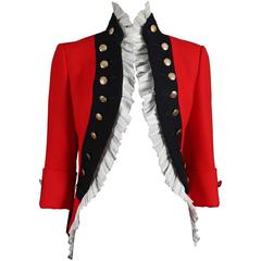 Alexander McQueen red matador style jacket, circa 2008