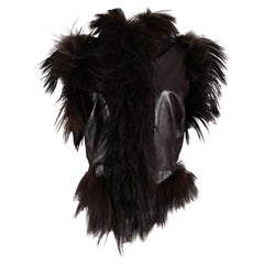 Chaqueta de piel y pelo de cabra de Alexander McQueen, circa 2000