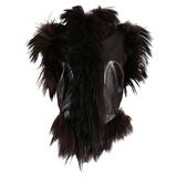 Alexander McQueen goat hair and leather gillet jacket, circa 2000