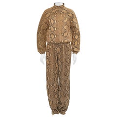 Gucci by Tom Ford beige python tracksuit, ss 2000