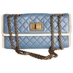 Chanel Baguette Bag - light blue/off-white/bronze