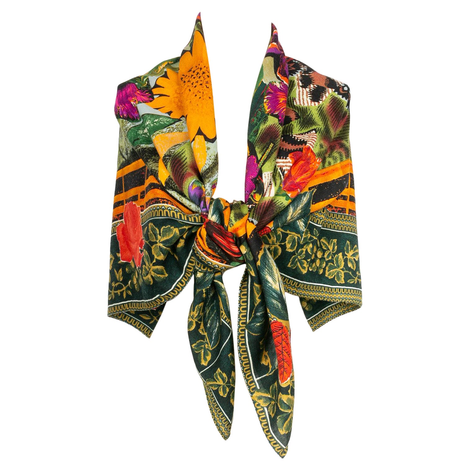 Christian Lacroix Wool and Silk Stole For Sale