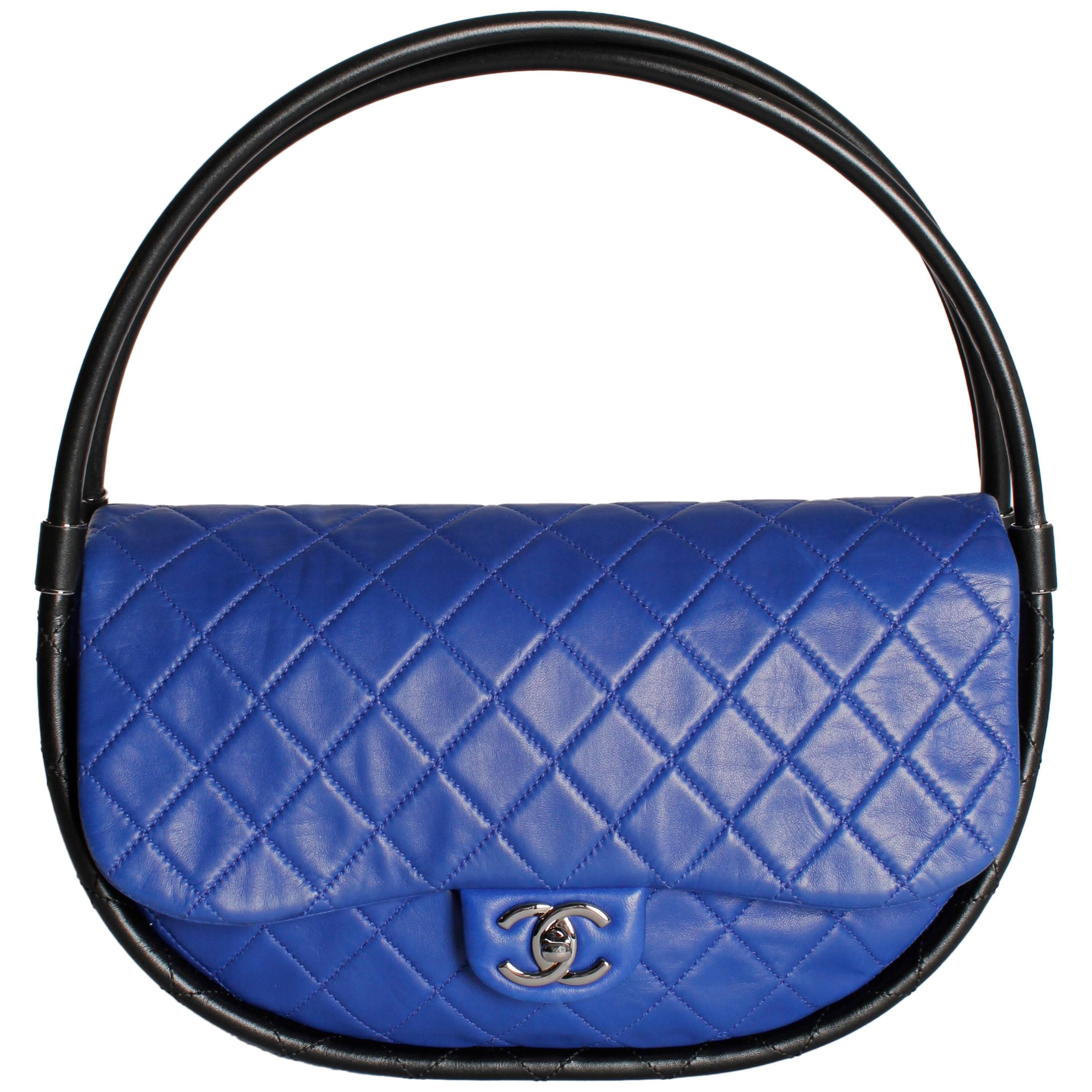 Chanel Hula Hoop Medium Bag Limited Edition - cobalt blue/black