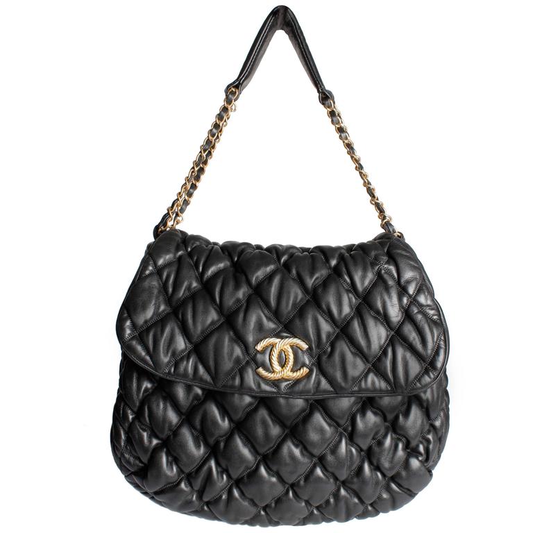 chanel bubble quilted bag