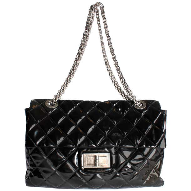 Chanel XXL Reissue Flap Bag - black patent leather at 1stDibs | chanel ...