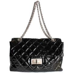 Chanel XXL Reissue Flap Bag - black patent leather