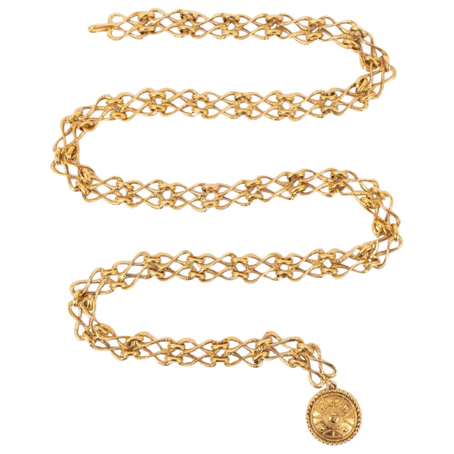 Chanel gold belt, 1980s