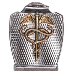 Vintage Hermes Paperweight in Solid Silver Caduceus