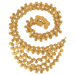Chanel, gravierter Goldmetallgürtel mit Gravur, 1993