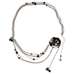 Chanel Vintage 2004 Chain Link Belt - Silver & Rose