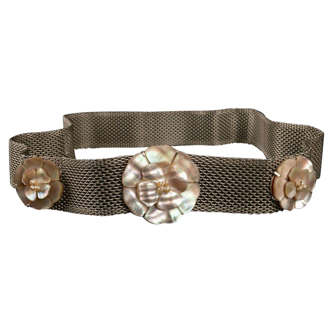 Chanel 1980s CC Crocodile Fashion Belt at 1stDibs